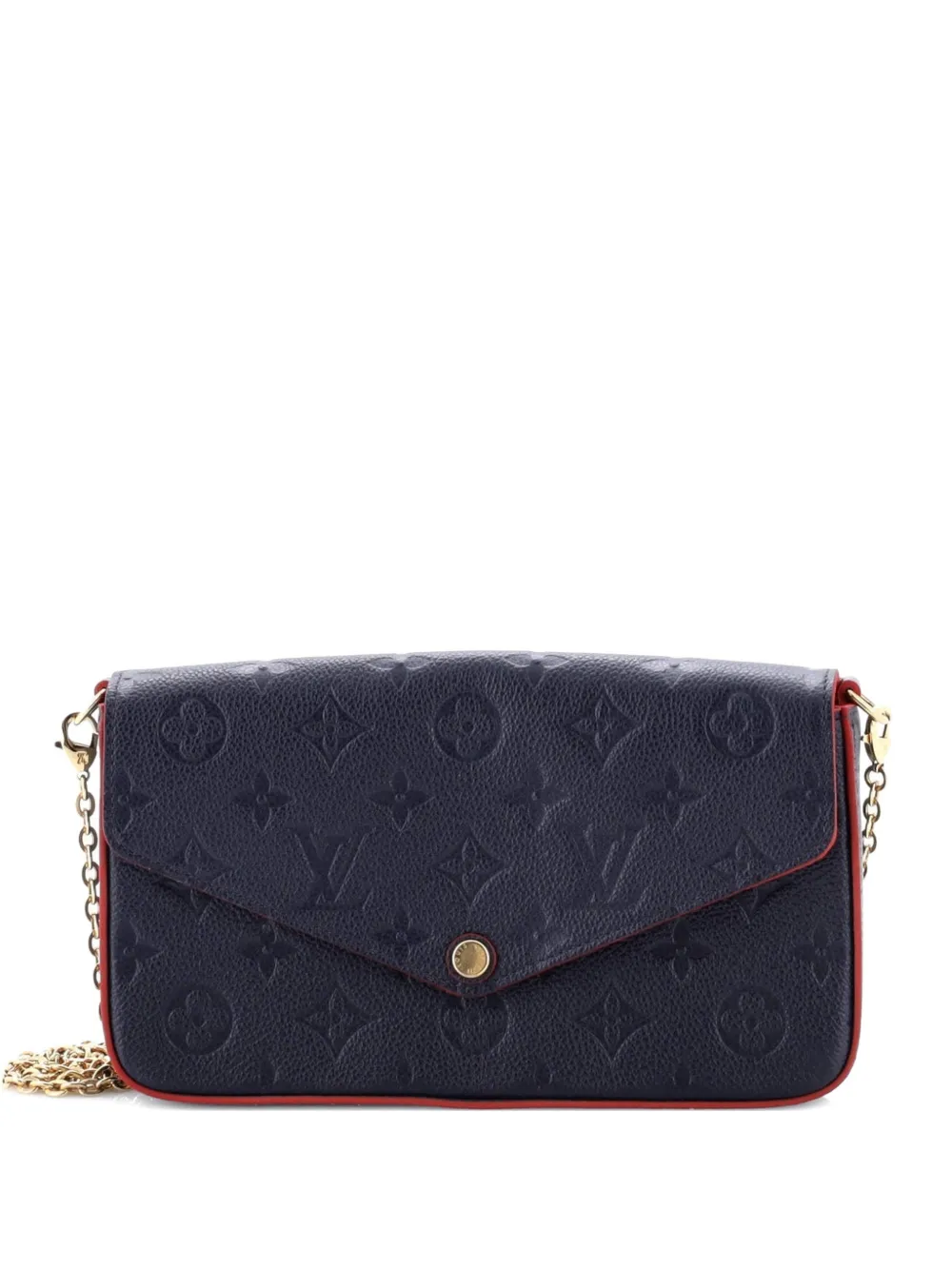 Louis Vuitton Pre-Owned Felicie Pochette Monogram Empreinte Leather crossbody bag - Blu