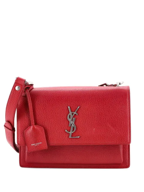 Saint Laurent Pre-Owned Sunset Satchel Leather Medium crossbody bag