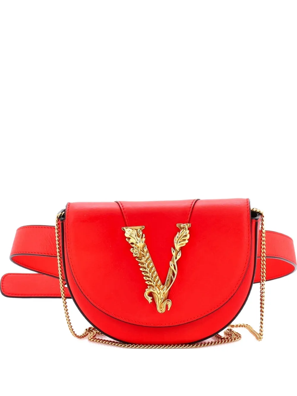 Versace Pre-Owned Virtus Leather belt bag - Rosso