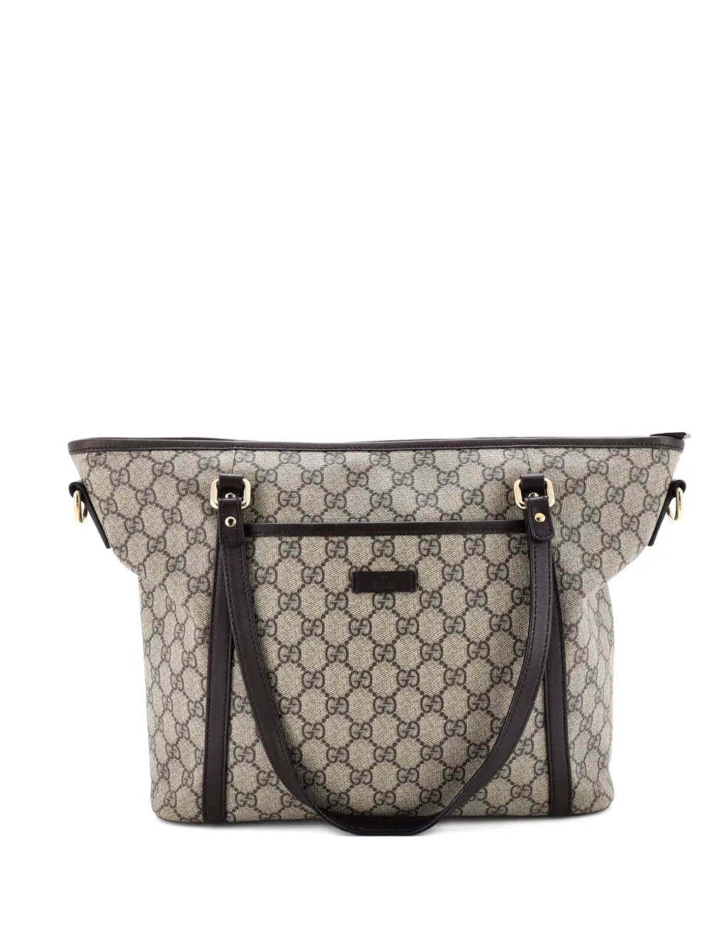 Gucci Pre-Owned Front Pocket Convertible GG Coated Canvas Medium tote bag - Marrone