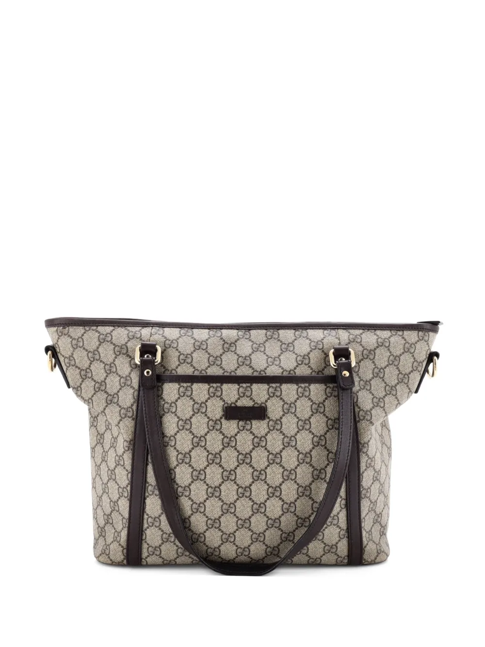 Gucci Pre-Owned Front Pocket Convertible GG Coated Canvas Medium tote bag - Marrone