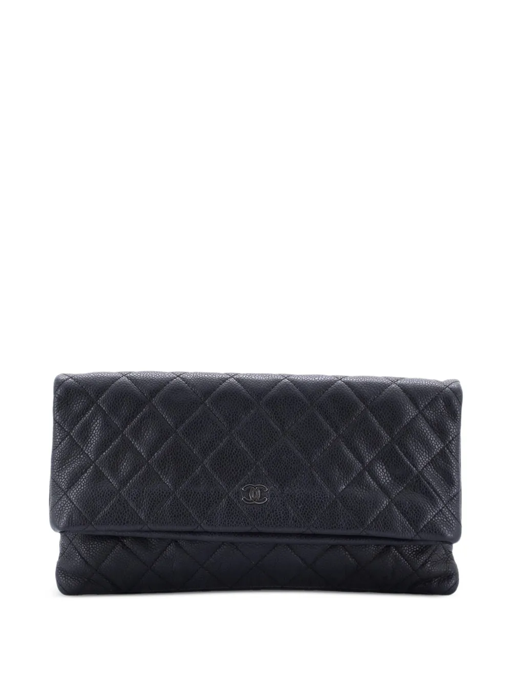 CHANEL Pre-Owned Beauty CC Quilted Caviar clutch bag - Schwarz