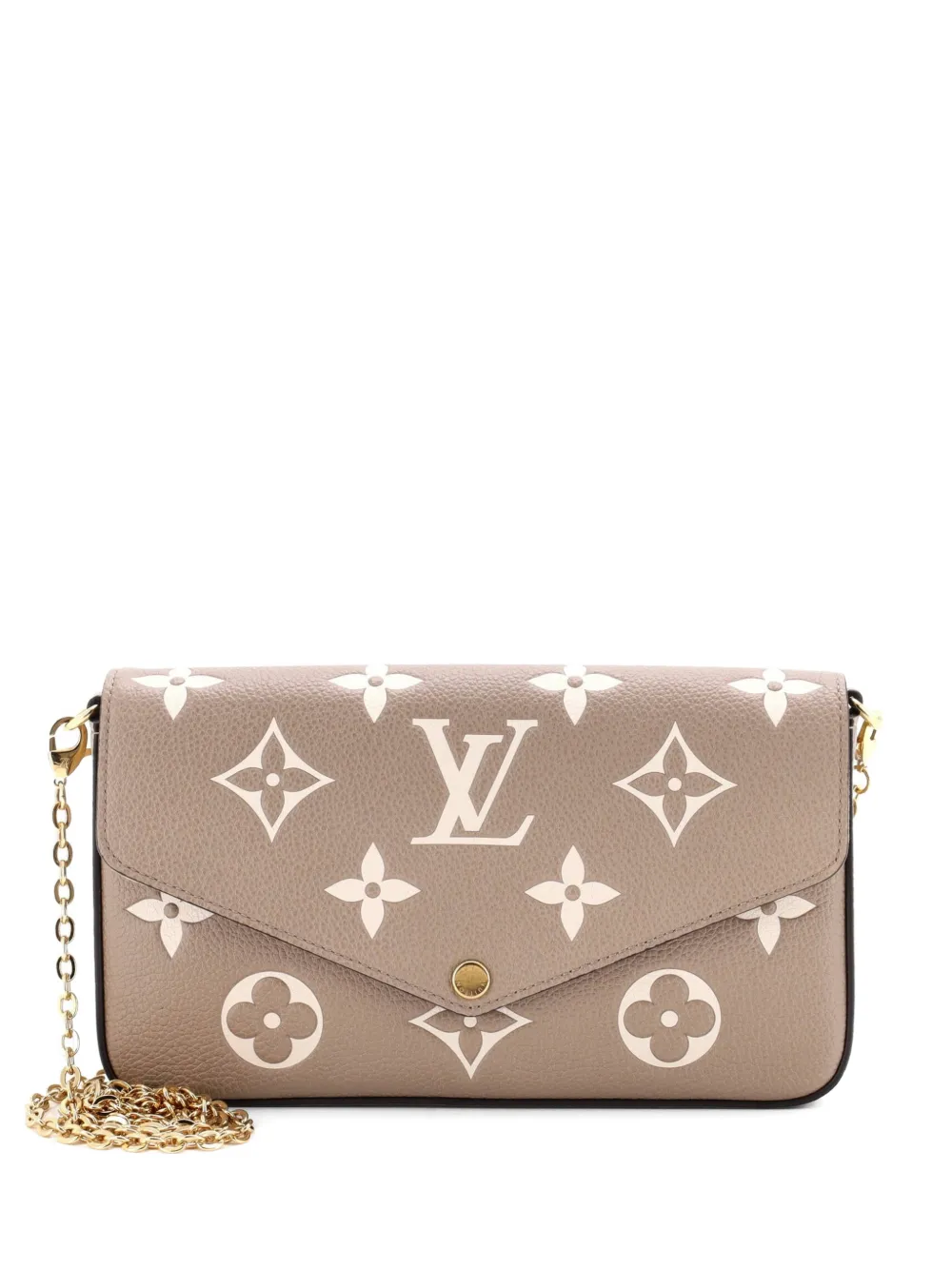 Louis Vuitton Pre-Owned Felicie Pochette Bicolor Monogram Empreinte Giant crossbody bag - Toni neutri