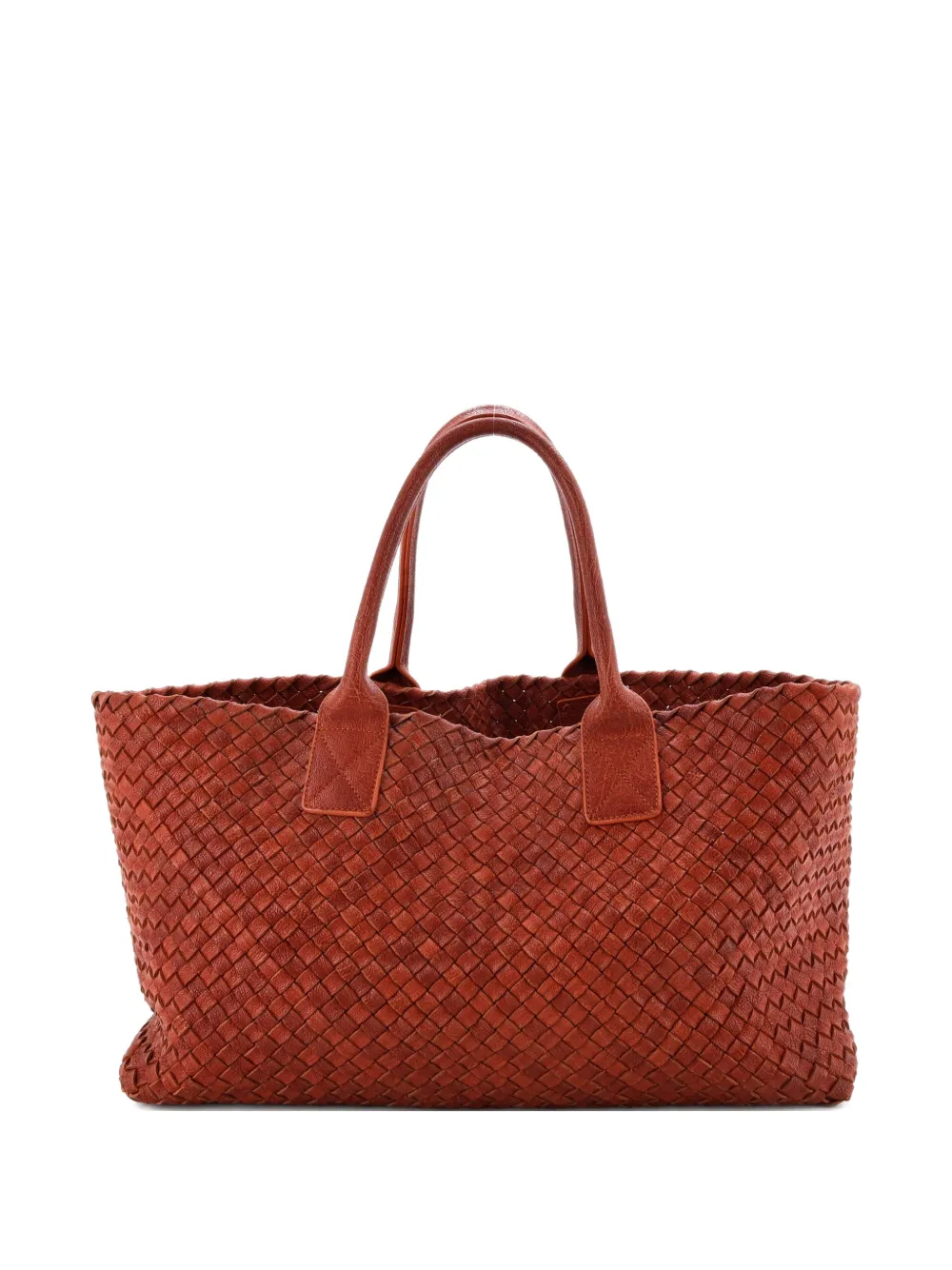 Bottega Veneta Pre-Owned Cabat Intrecciato Nappa Medium tote bag - Arancione