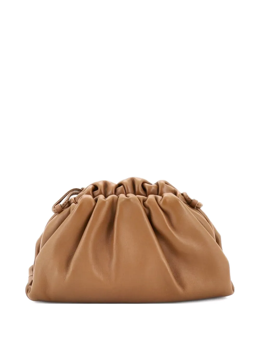 Bottega Veneta Pre-Owned The Pouch Leather Mini crossbody bag - Marrone