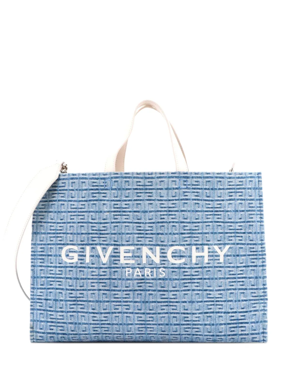 Givenchy Pre-Owned G- 4G Denim Medium tote bag - Blue