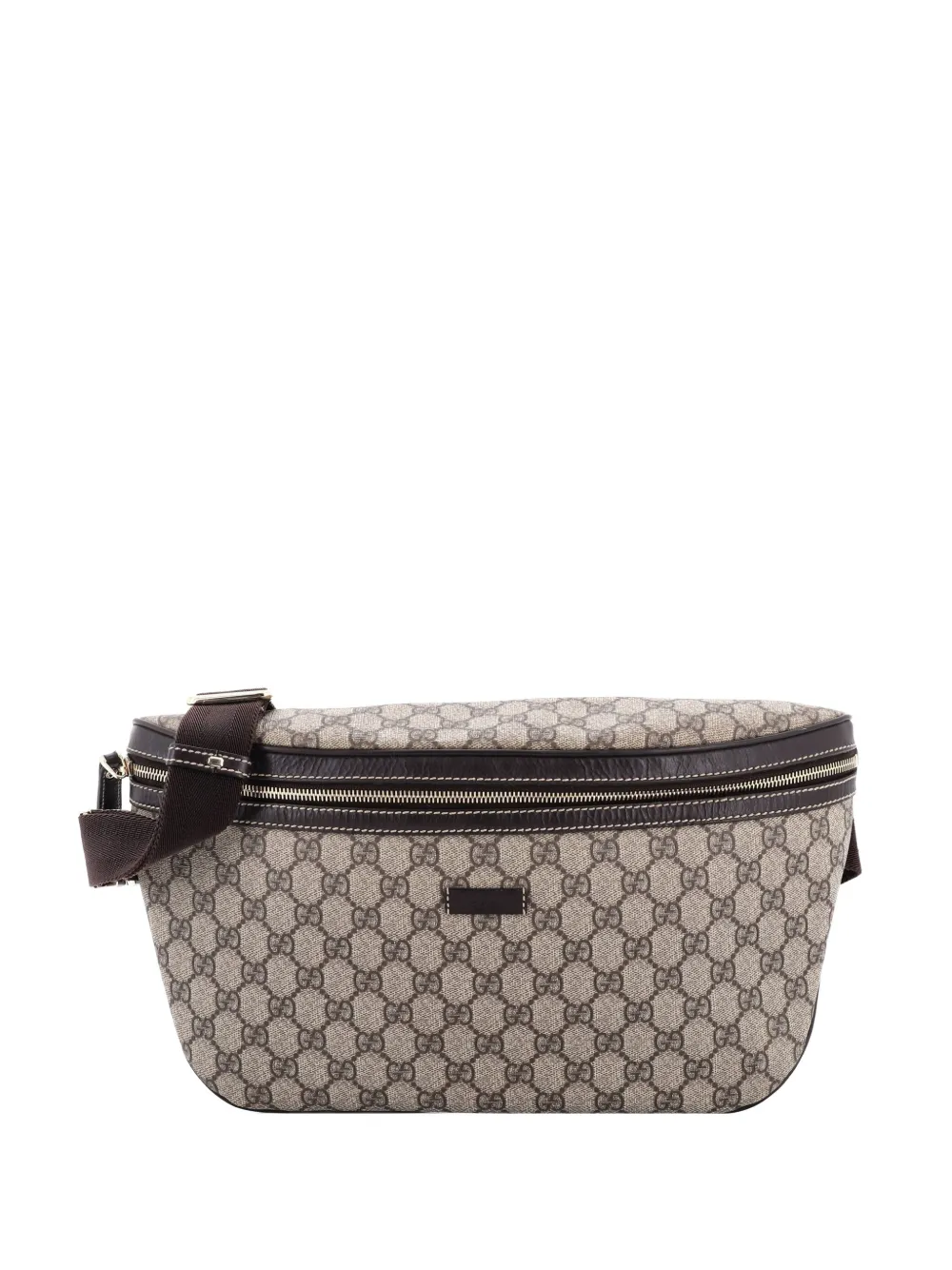 Gucci Pre-Owned Courrier Zip GG Coated Canvas with Applique belt bag - Marrone
