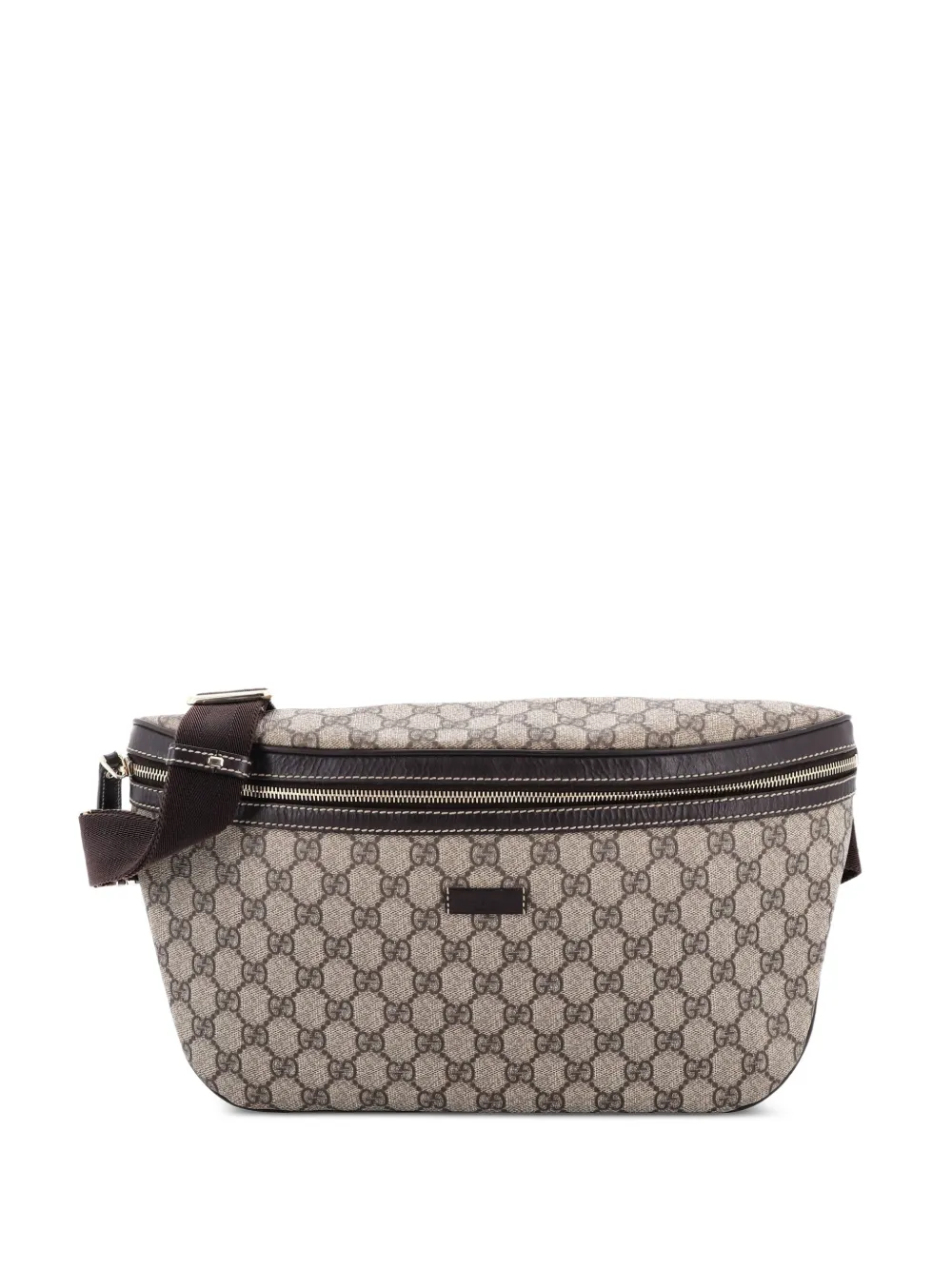 Gucci Pre-Owned Courrier Zip GG Coated Canvas with Applique belt bag - Marrone