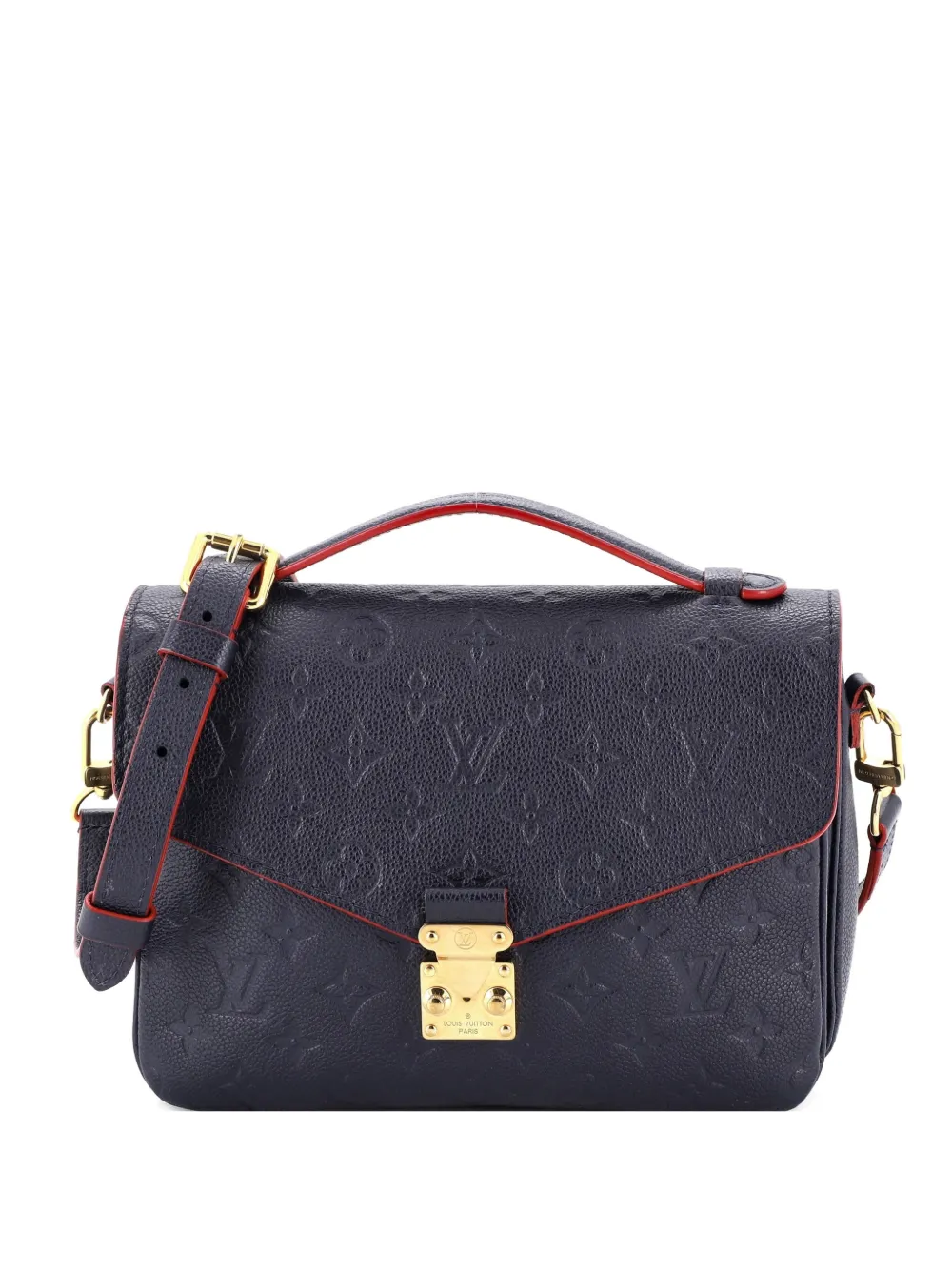 Louis Vuitton Pre-Owned Pochette Metis Monogram Empreinte Leather crossbody bag - Blu
