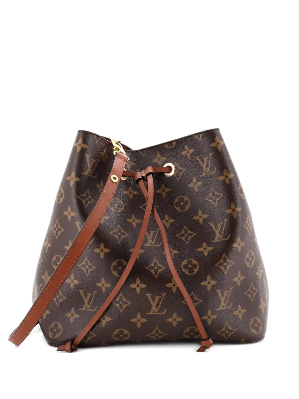 Louis Vuitton Pre-Owned NeoNoe Handbag Monogram Canvas with Leather MM bucket bag - Marrone