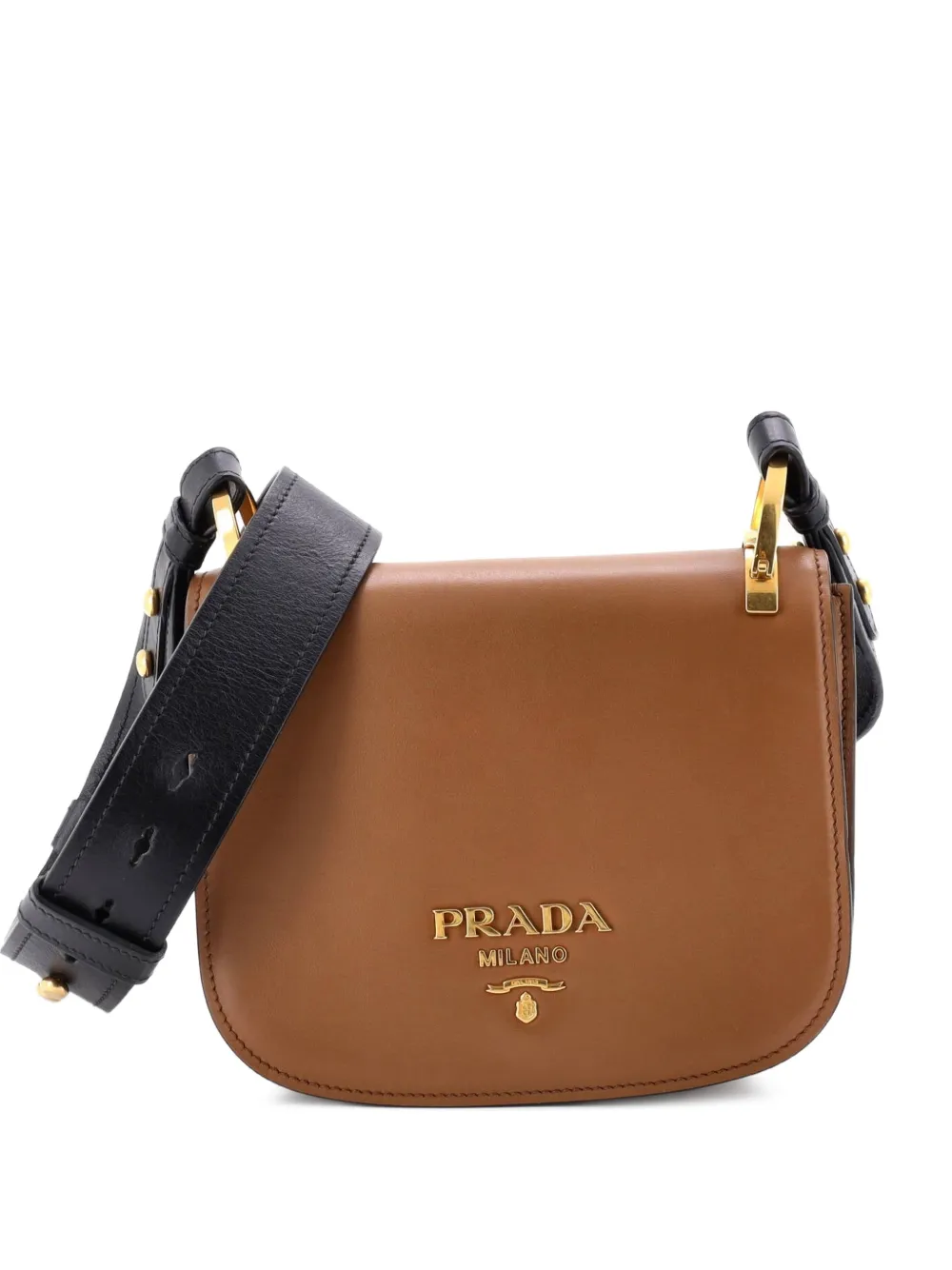 Prada Pre-Owned Pionniere Saddle City Calfskin Small crossbody bag – Brown