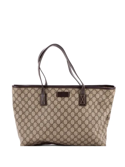 Gucci Pre-Owned Plus GG Coated Canvas with Leather Medium tote bag