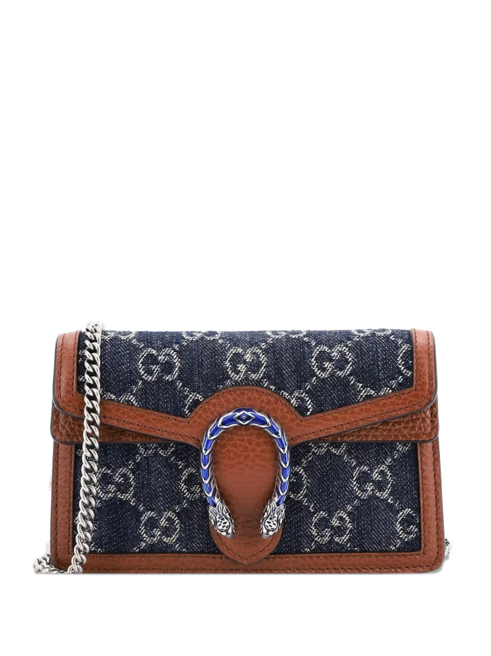 Gucci Pre-Owned Dionysus Bag GG Denim Super Mini crossbody bag - Blu