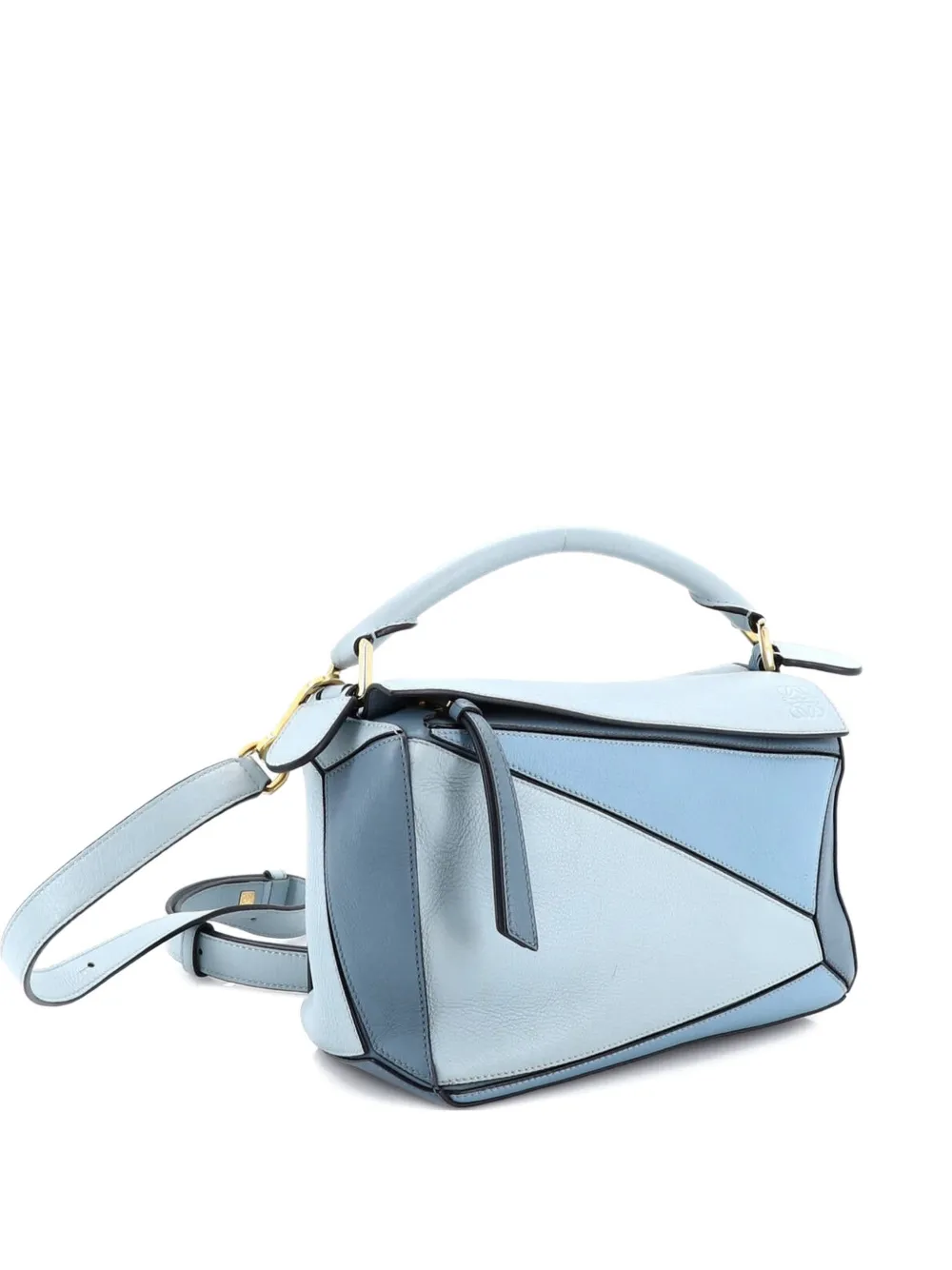 Loewe Pre-Owned Puzzle Bag Leather Small satchel - Blu