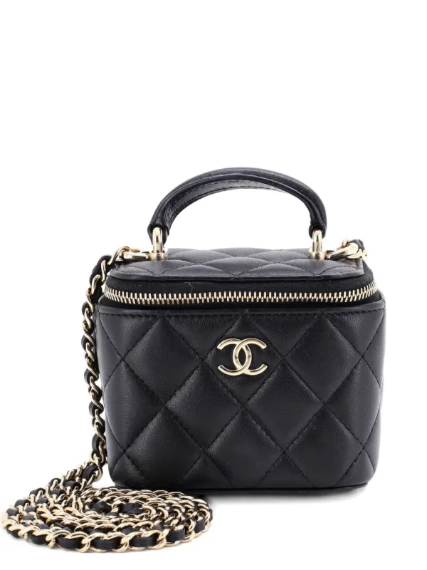 CHANEL Pre-Owned クラシック トップハンドル バニティケース ウィズ