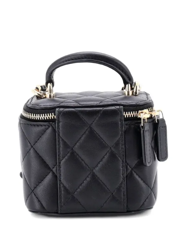 CHANEL Pre-Owned クラシック トップハンドル バニティケース ウィズ