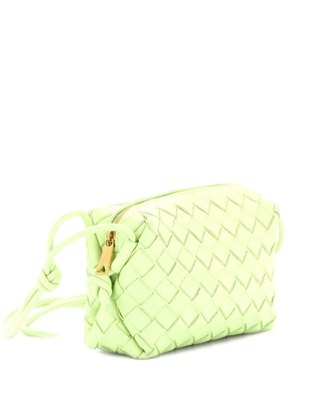 Bottega Veneta Pre-Owned Loop Intrecciato Nappa Mini crossbody bag - Verde