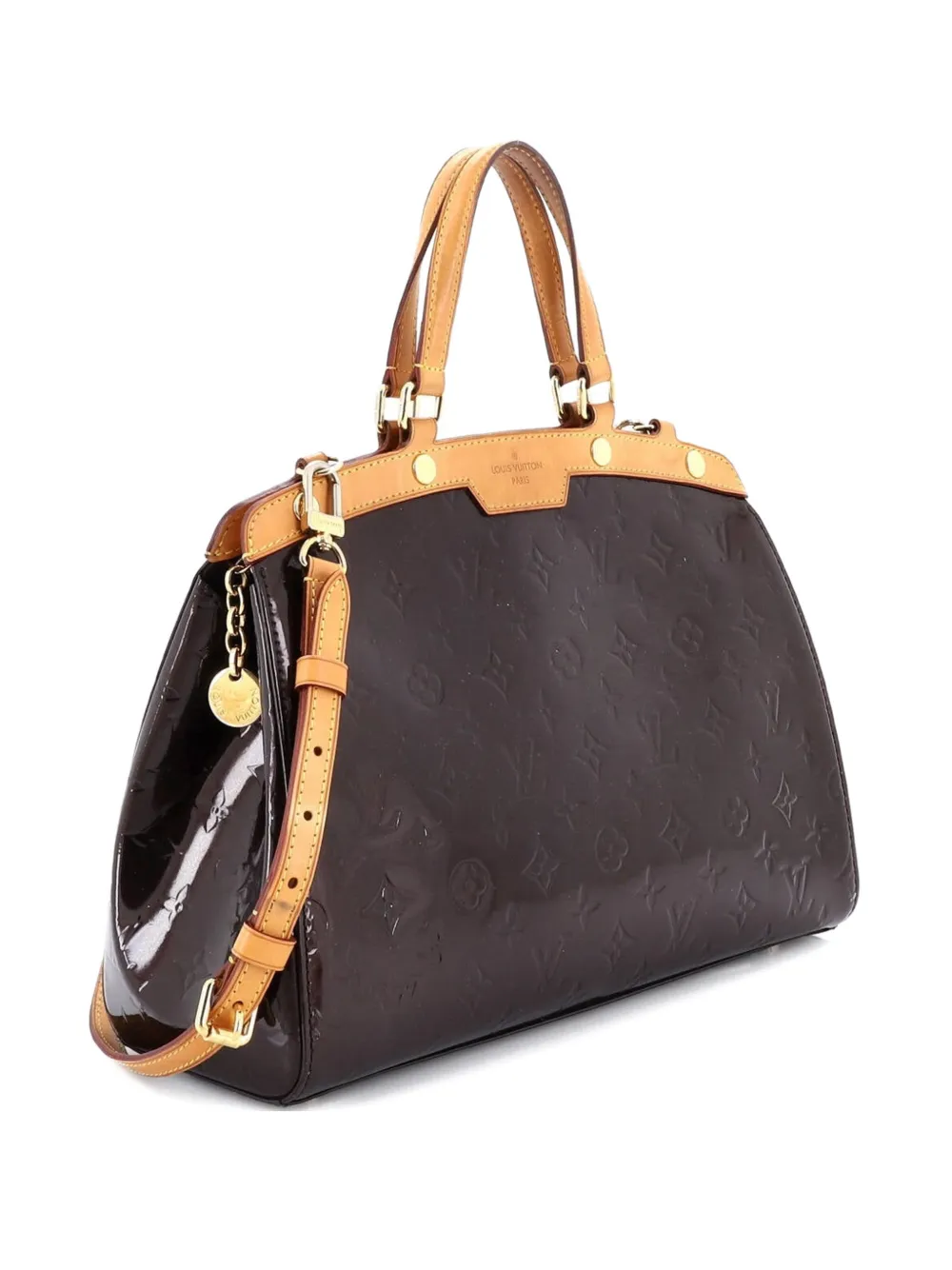 Louis Vuitton Pre-Owned Brea Handbag Monogram Vernis MM satchel - Marrone