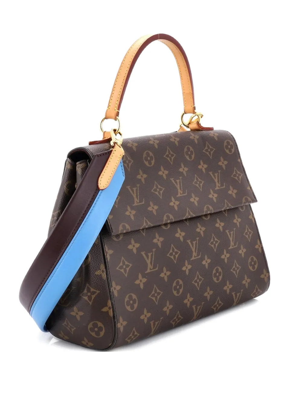 Louis Vuitton Pre-Owned Cluny Top Handle Bag Monogram Canvas MM shoulder bag - Marrone