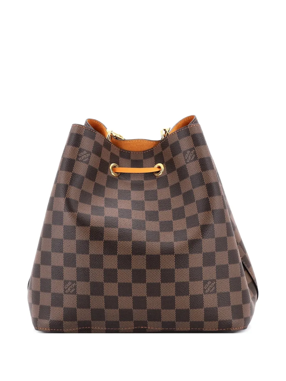 Louis Vuitton Pre-Owned NeoNoe Handbag Damier with Leather MM bucket bag - Marrone