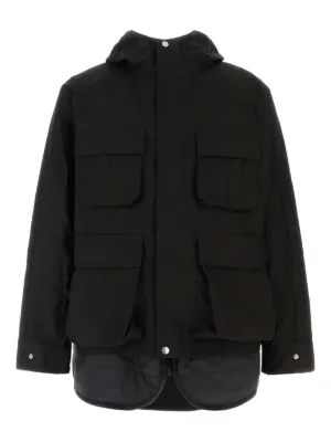 Sacai フーデッド ジャケット | ブラック | FARFETCH JP