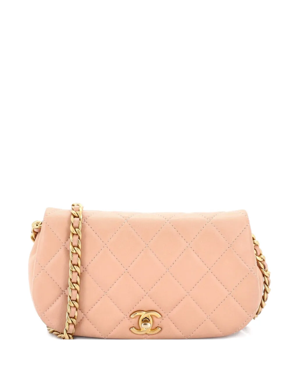 CHANEL Pre-Owned Coco Mail Clutch with Chain Quilted Calfskin crossbody bag - Toni neutri