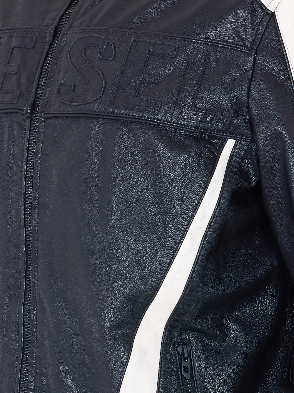  Diesel Adam Logo-embossed Zip-up Jacket - Black 