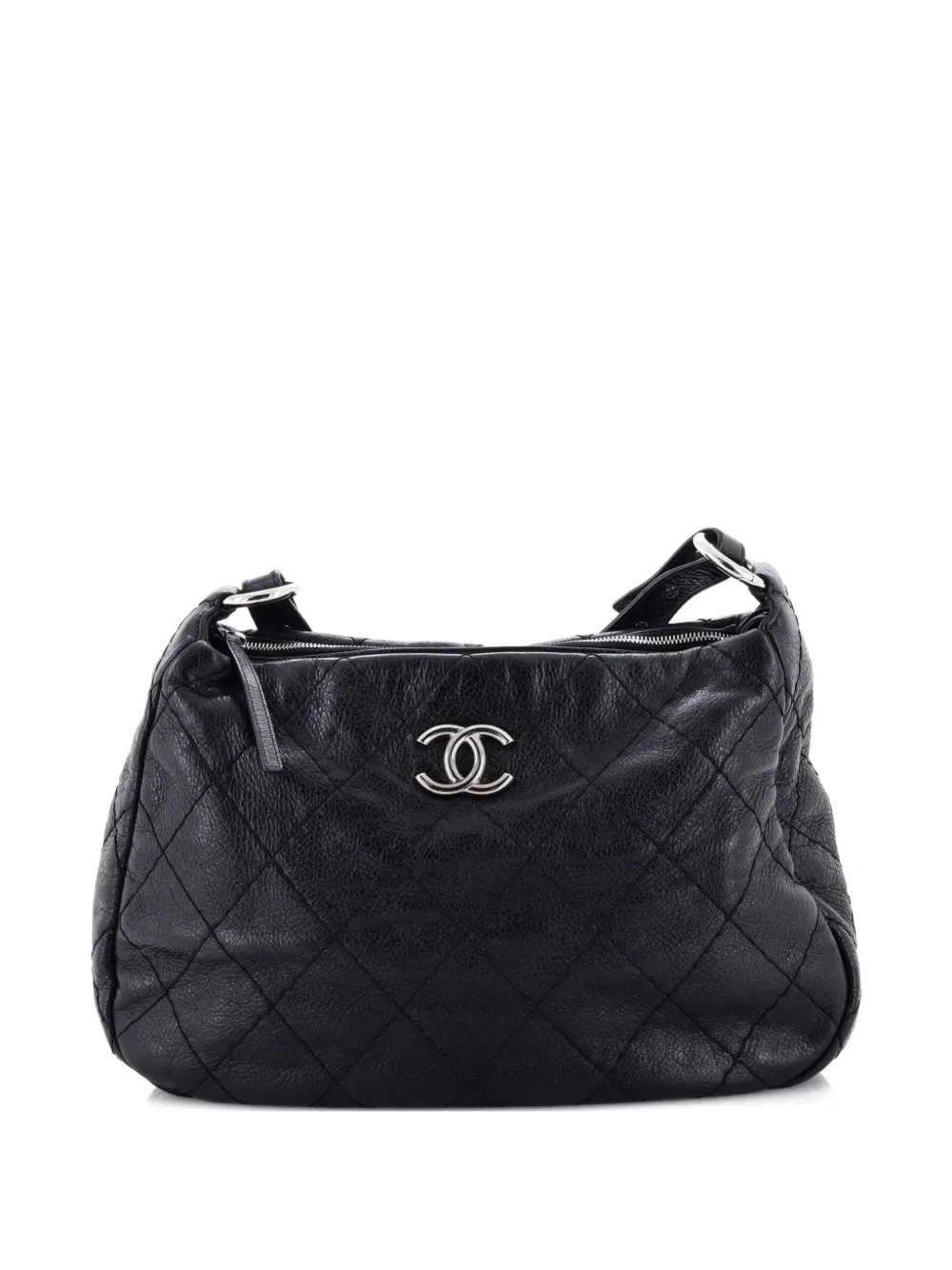 CHANEL Pre-Owned On The Road Quilted Leather hobo bag - Nero