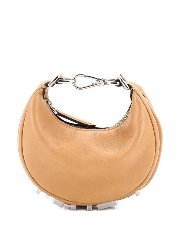 Fendi Pre-owned Fendigraphy Bag Leather Nano Hobo Bag in Brown