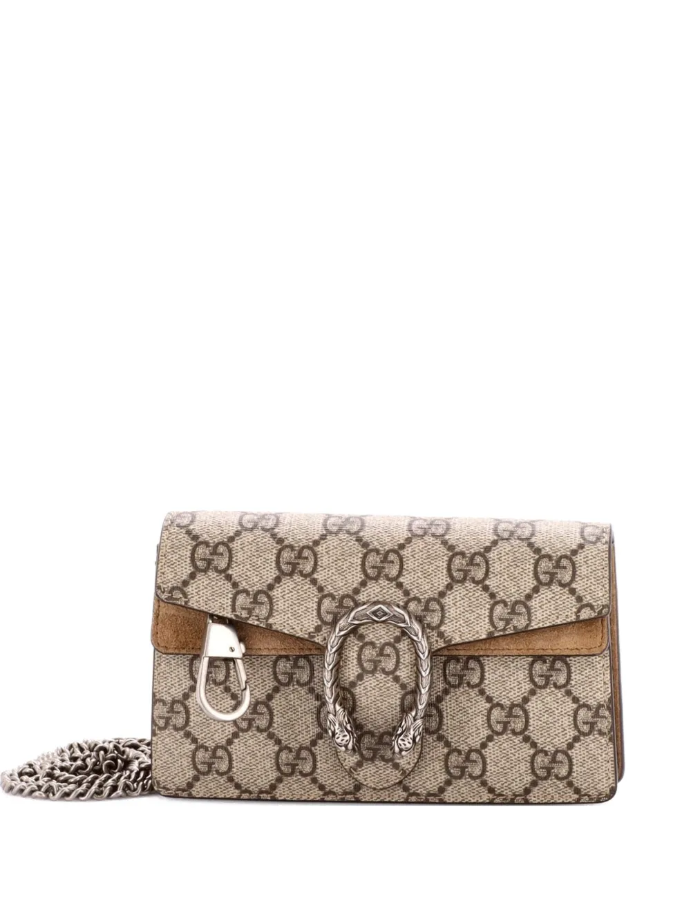 Gucci Pre-Owned Dionysus Bag GG Coated Canvas Super Mini crossbody bag - Marrone