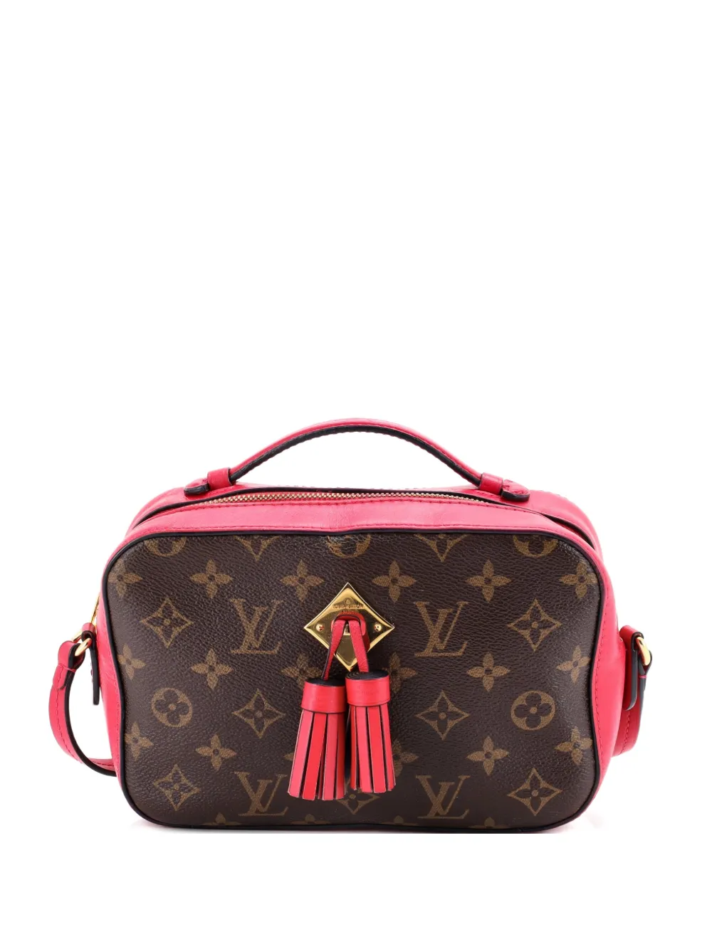 Louis Vuitton Pre-Owned Saintonge Handbag Monogram Canvas with Leather crossbody bag - Marrone
