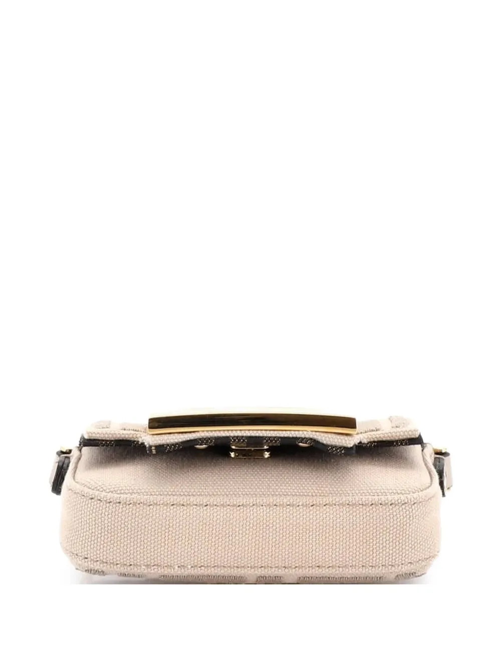 Chain Baguette Charm Bag Zucca Canvas Nano Crossbody Bag