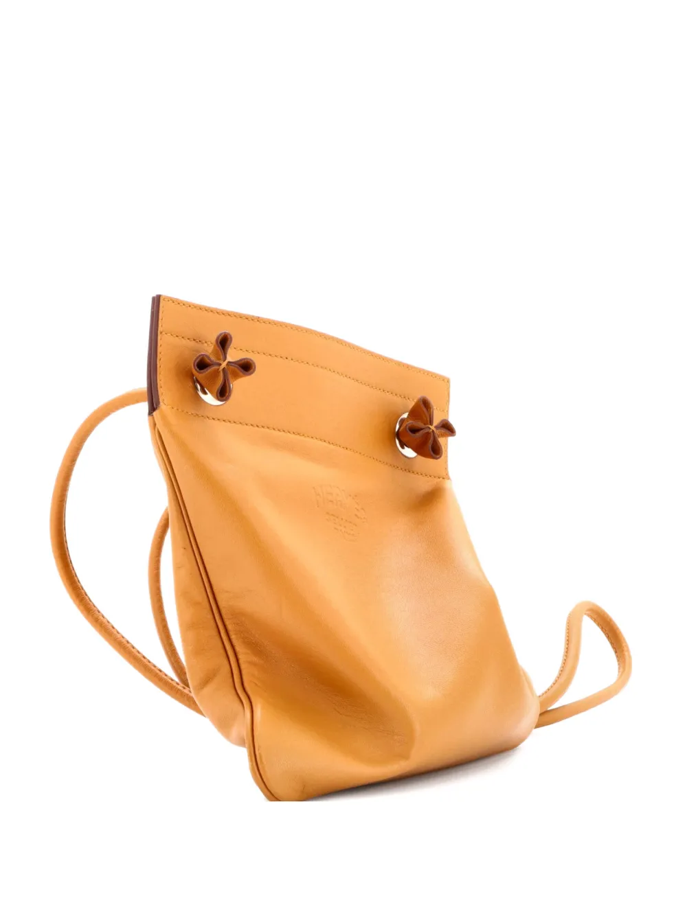Hermès Pre-Owned Aline Bag Milo Lambskin and Swift Mini crossbody bag - Marrone