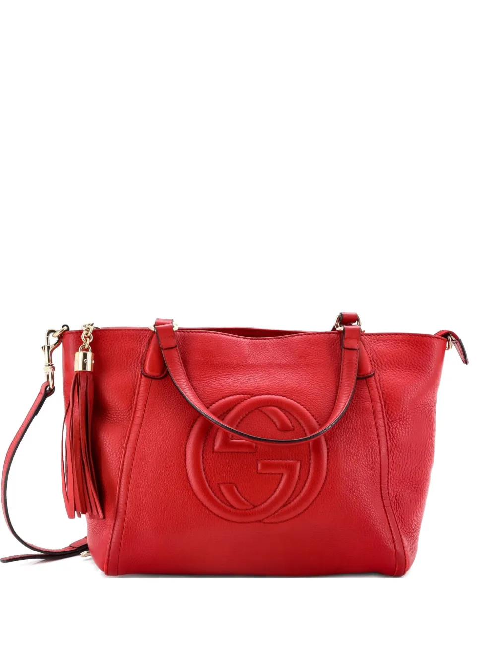 Gucci Pre-Owned Soho Convertible Top Handle Bag Leather Small satchel - Rosso