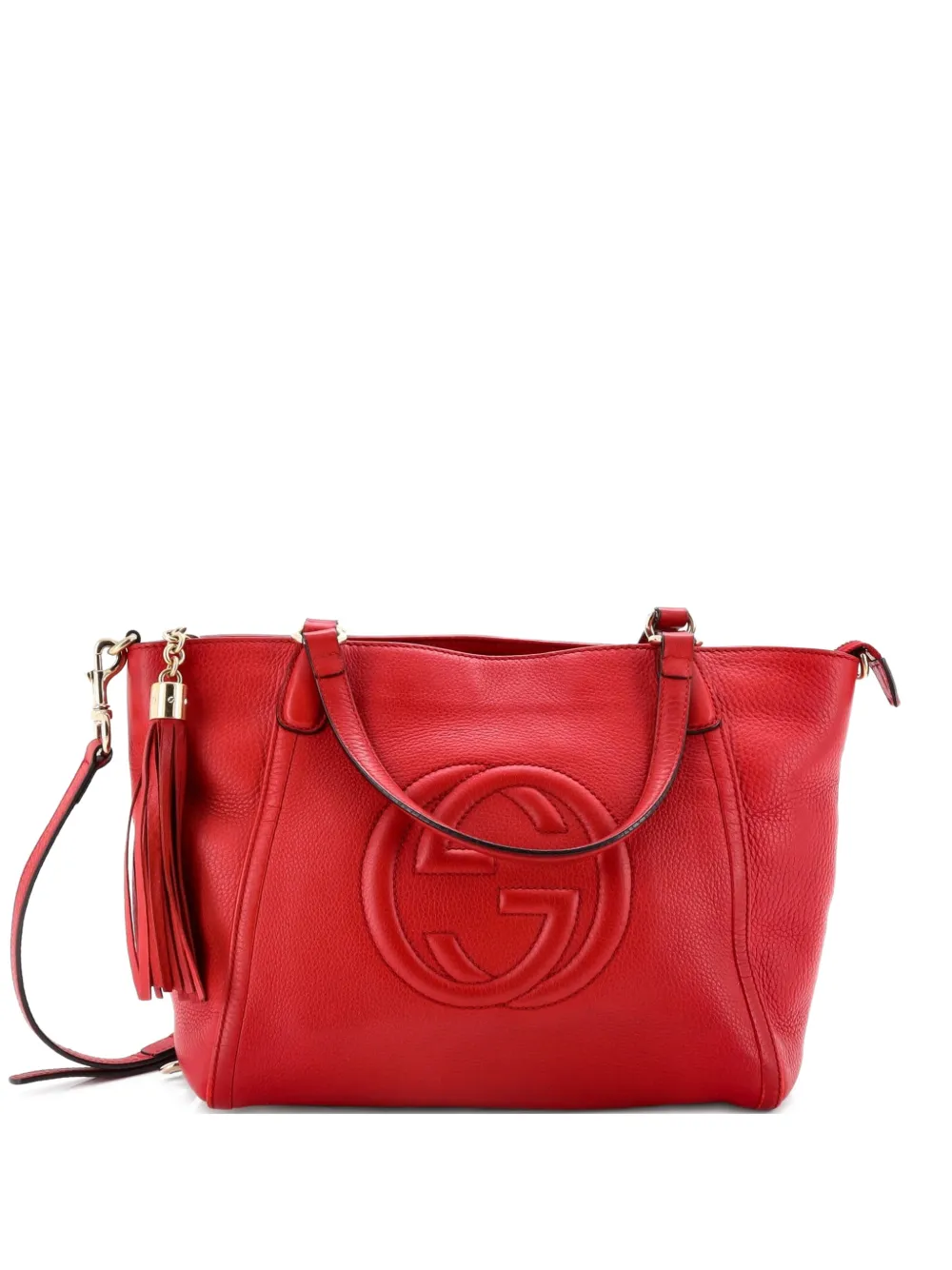 Gucci Pre-Owned Soho Convertible Top Handle Bag Leather Small satchel - Rosso
