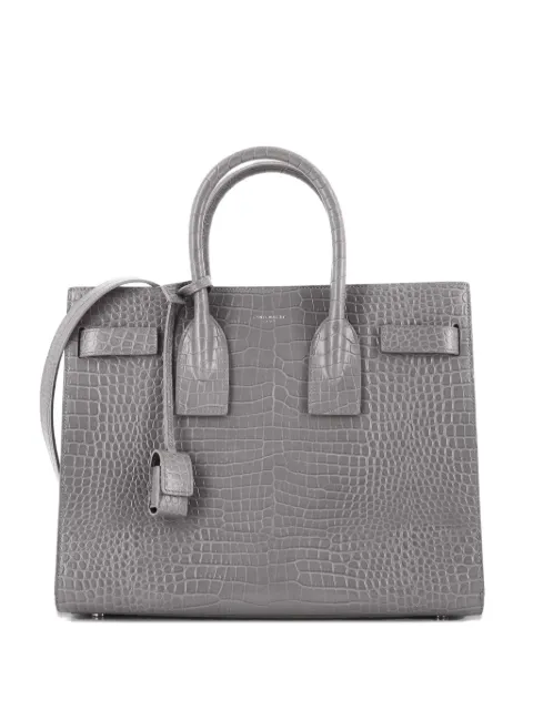 Saint Laurent Pre-Owned Sac de Jour NM Bag Crocodile Embossed Leather Small satchel