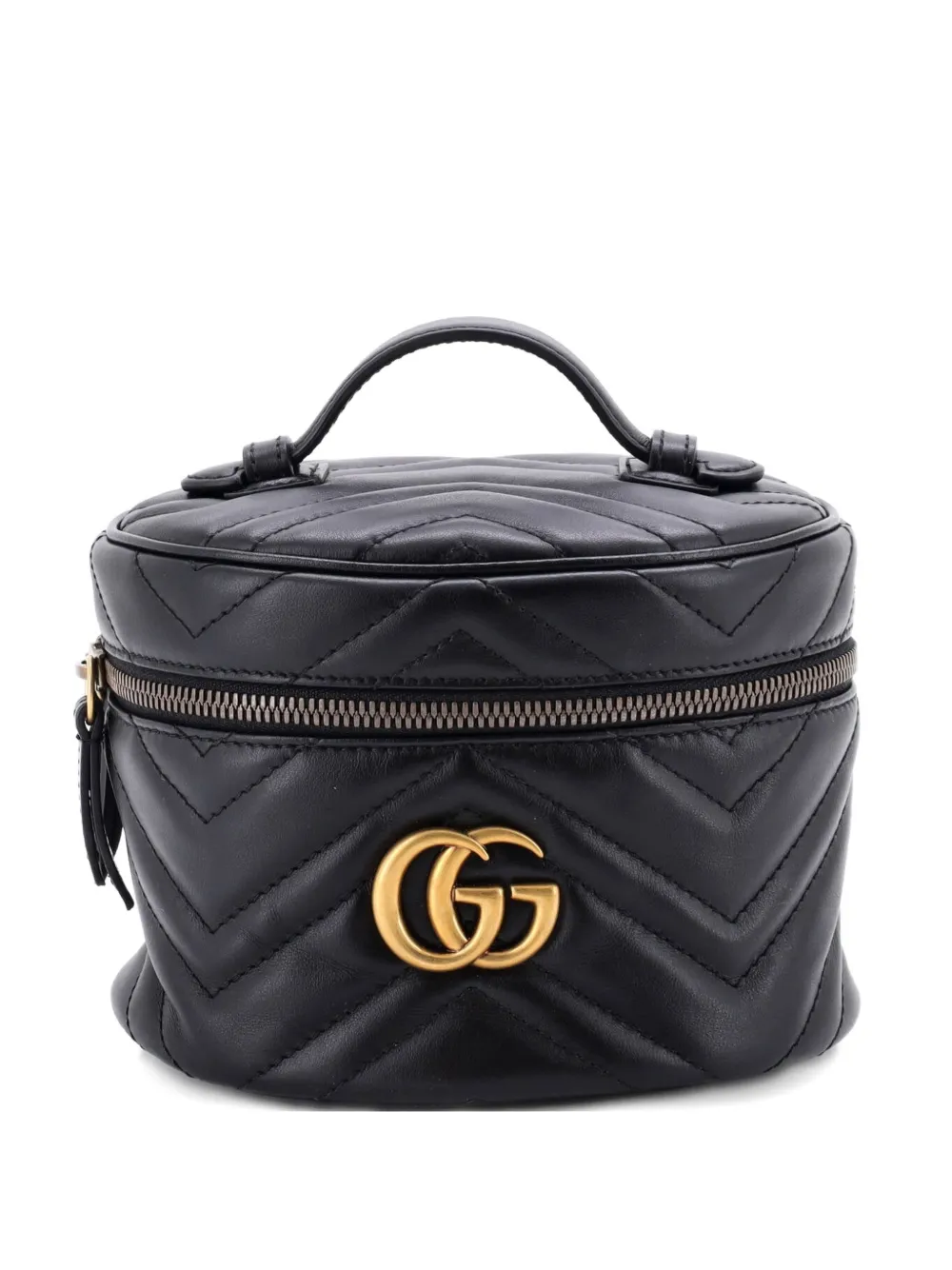 Gucci Pre-Owned GG Marmont Vanity Matelasse Leather Mini backpack - Nero