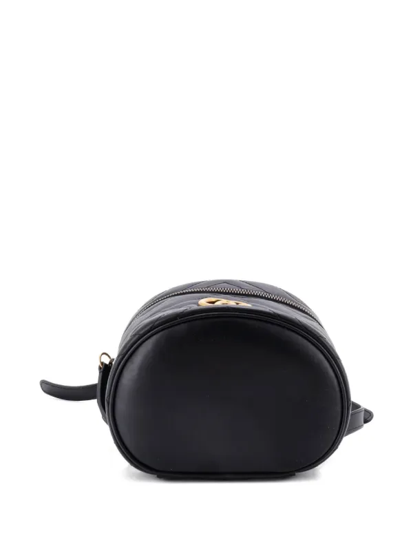gucci gg marmont mini backpack - white - backpacks Mystic Leather Italy Bag Authentic NEW and dangles from chain shoulder straps Gucci Calfskin Matelasse Mini GG