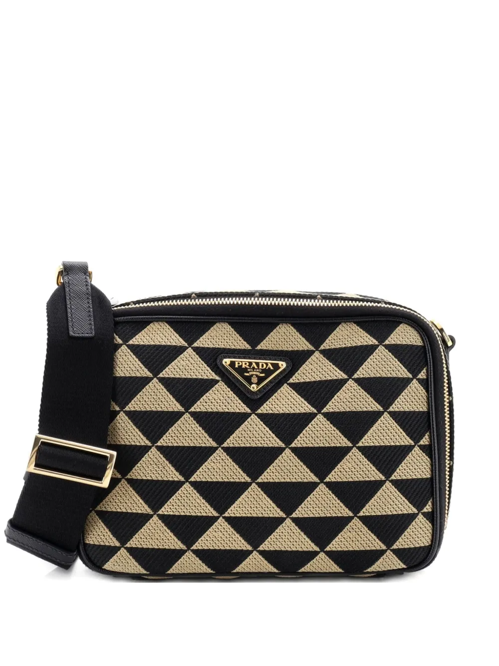 Prada Pre-Owned Symbole Zip Around Shoulder Bag Jacquard crossbody bag - Multicolore