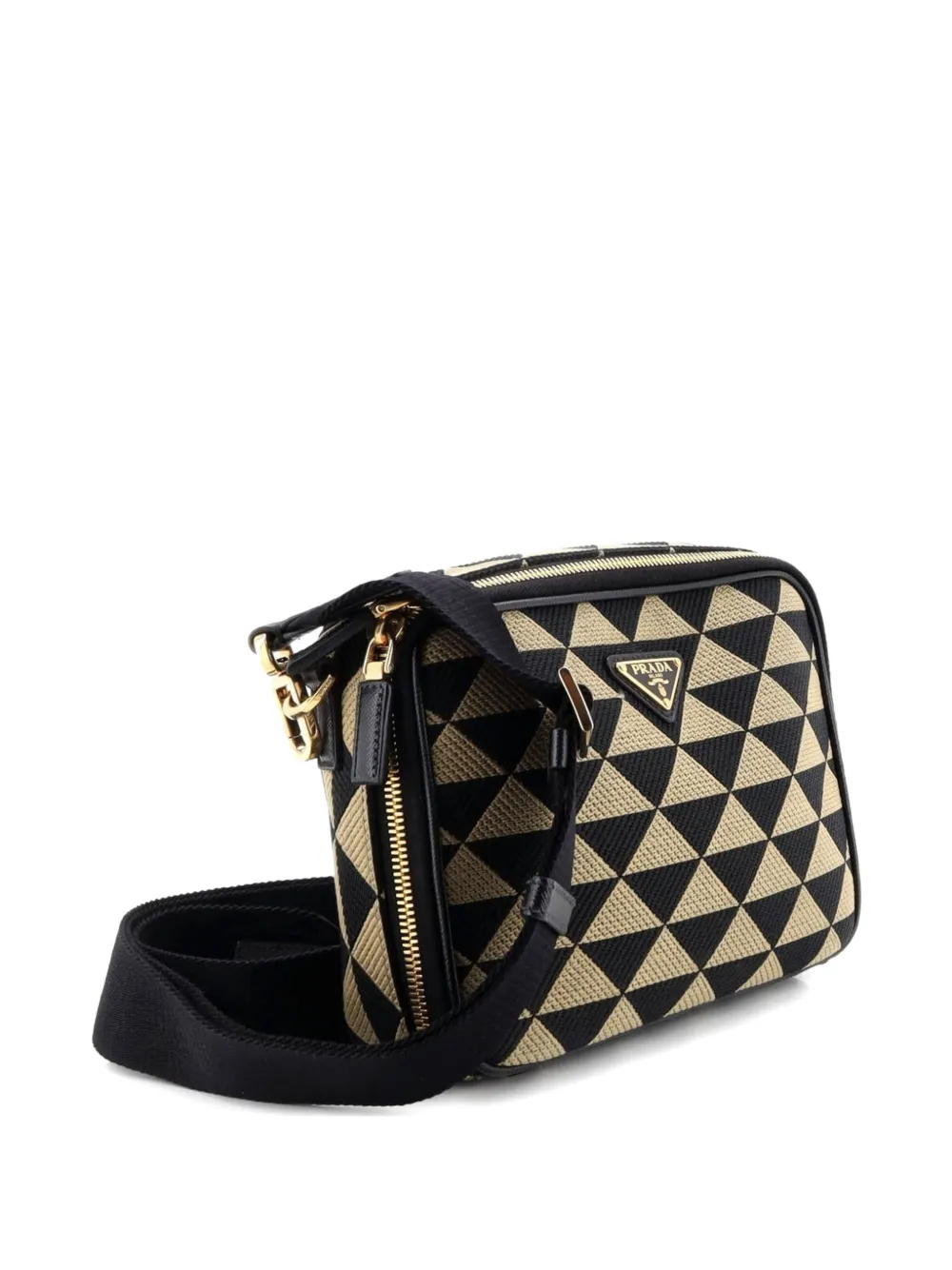 Symbole Zip Around Shoulder Bag Jacquard Crossbody Bag