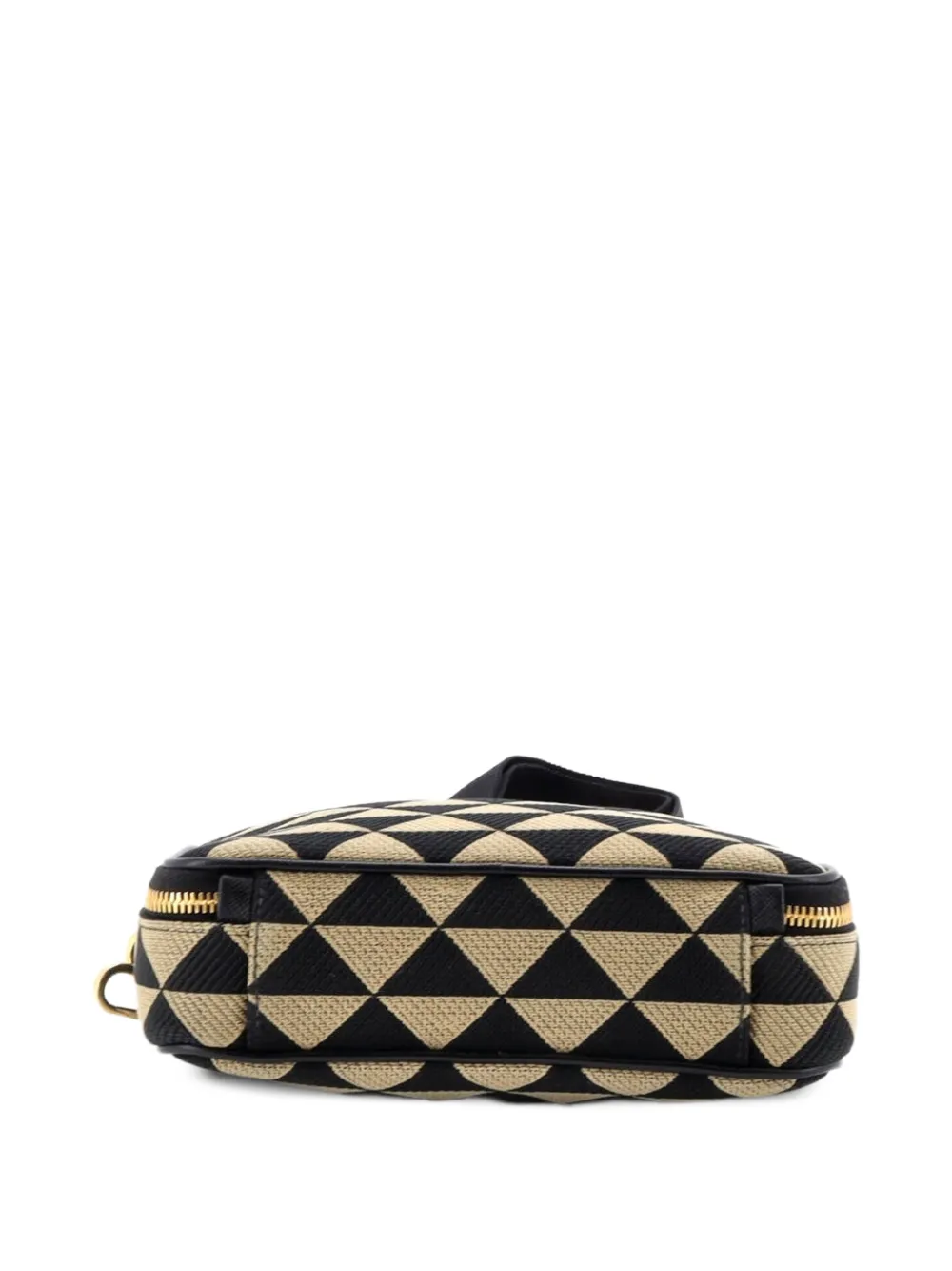 Symbole Zip Around Shoulder Bag Jacquard Crossbody Bag