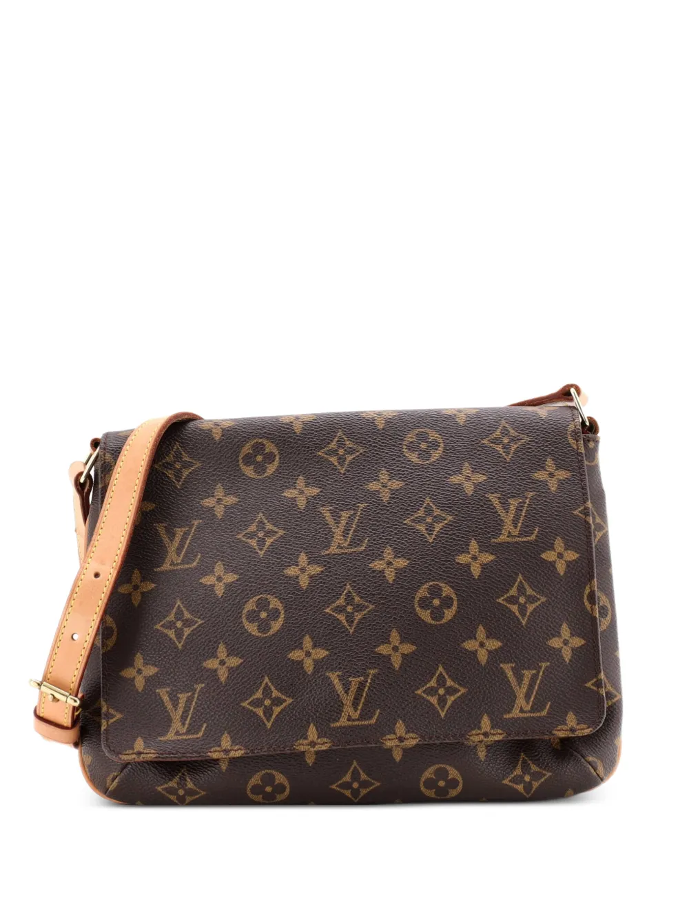 Louis Vuitton Pre-Owned Musette Tango Handbag Monogram Canvas shoulder bag - Marrone
