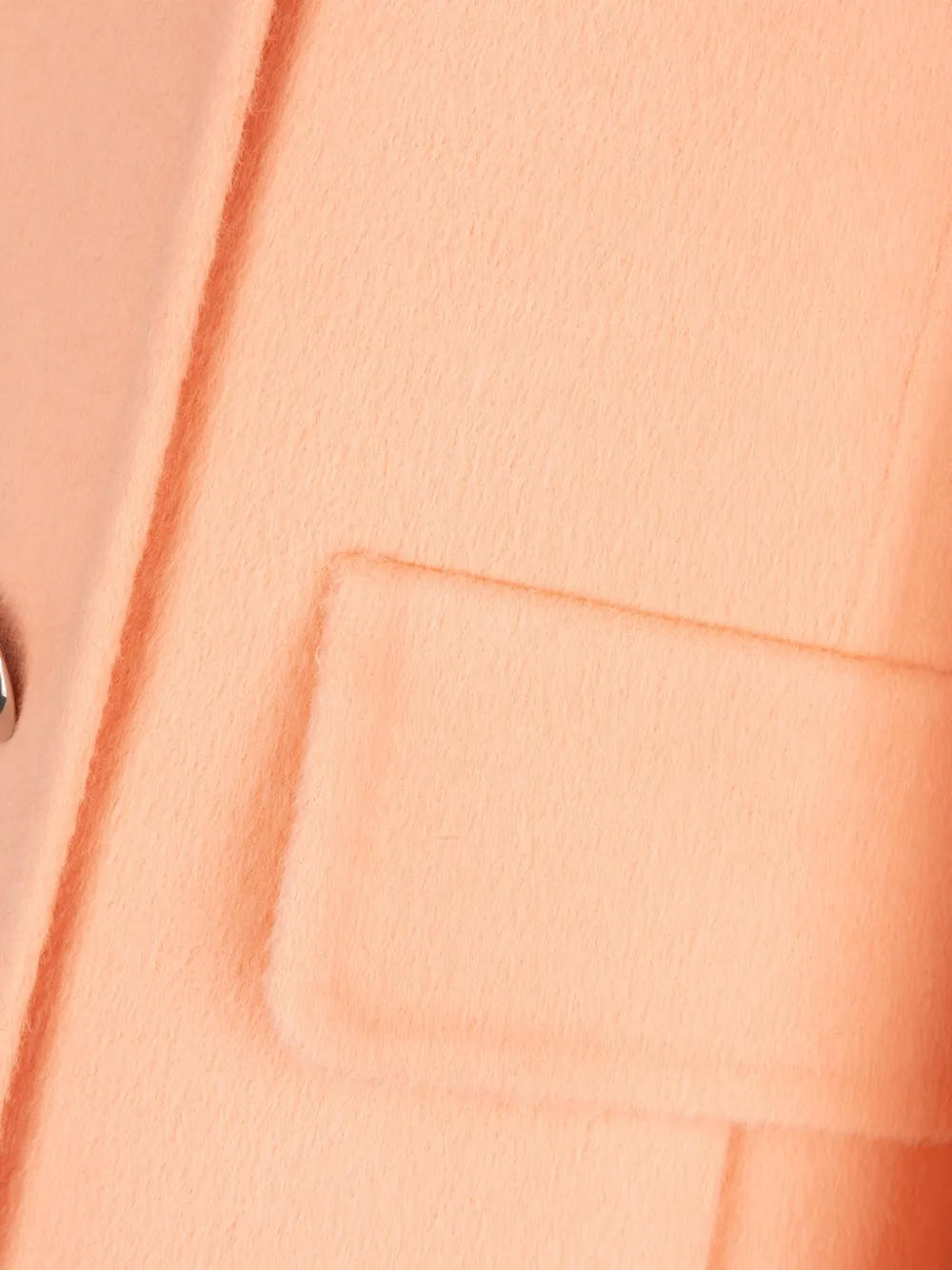 Prada double-breasted contrast-collar coat Oranje