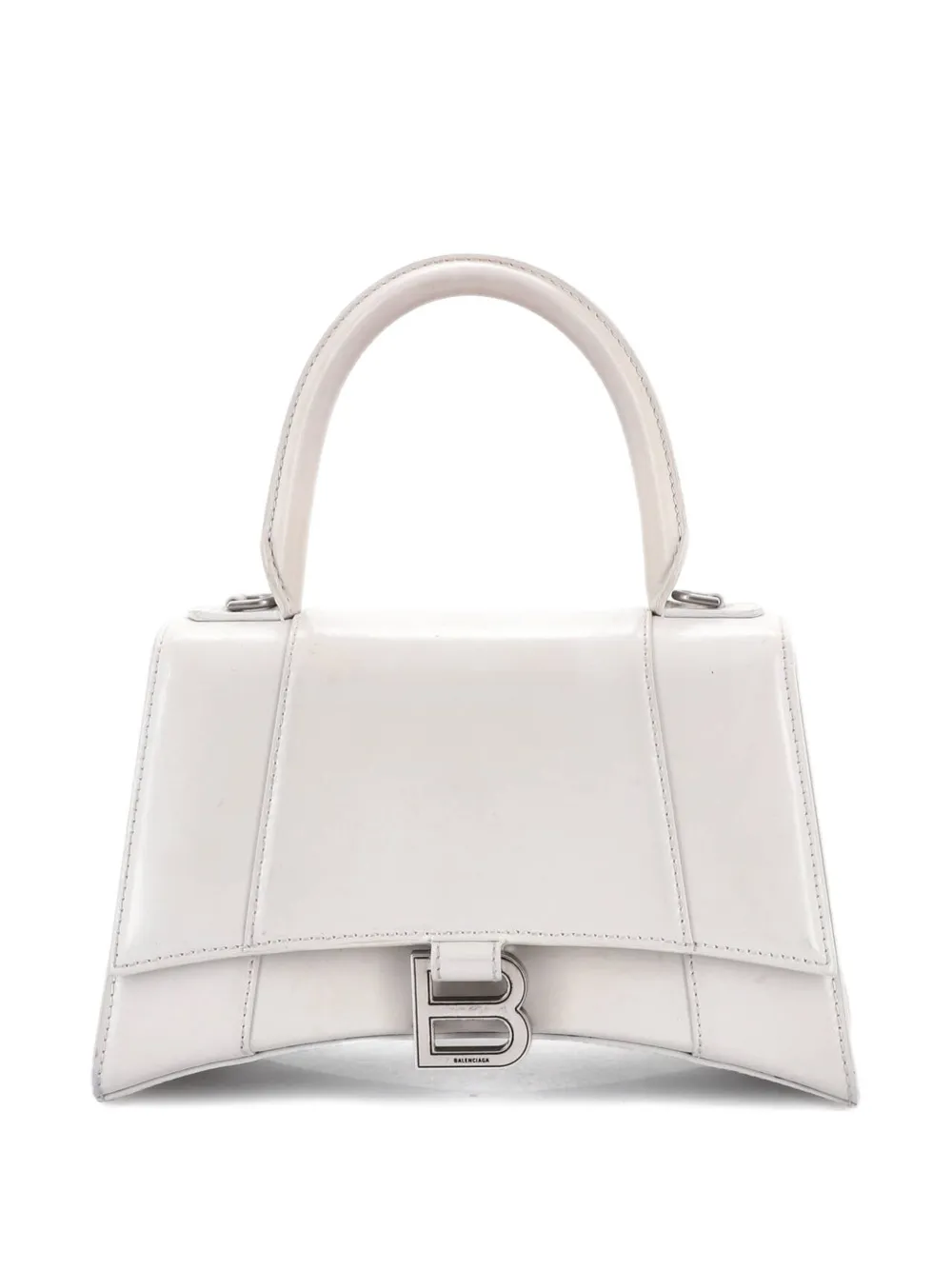 Balenciaga Pre-Owned Hourglass Top Handle Bag Leather Small satchel - Toni neutri