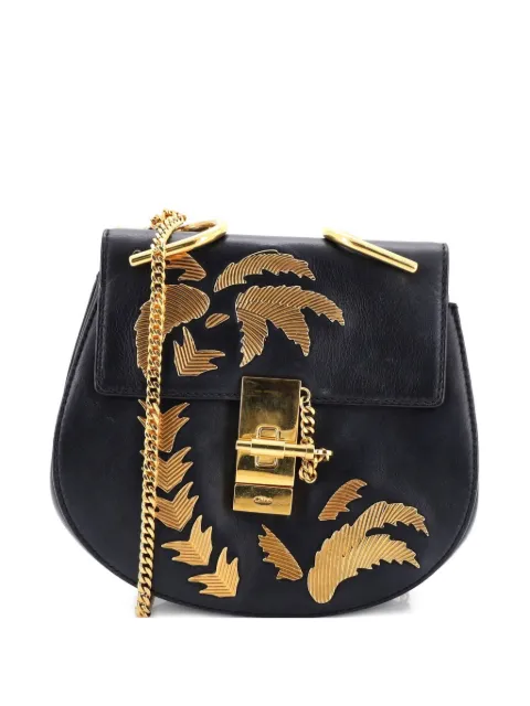 Chloé Pre-Owned Drew Embellished Leather Mini crossbody bag