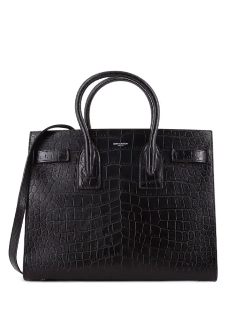 Saint Laurent Pre-Owned Sac de Jour NM Bag Crocodile Embossed Leather Small satchel