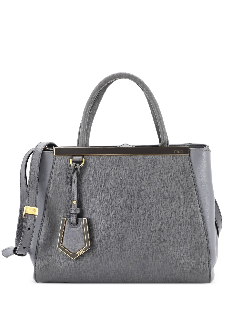 Fendi Pre-Owned 2Jours Bag Leather Petite satchel - Grigio
