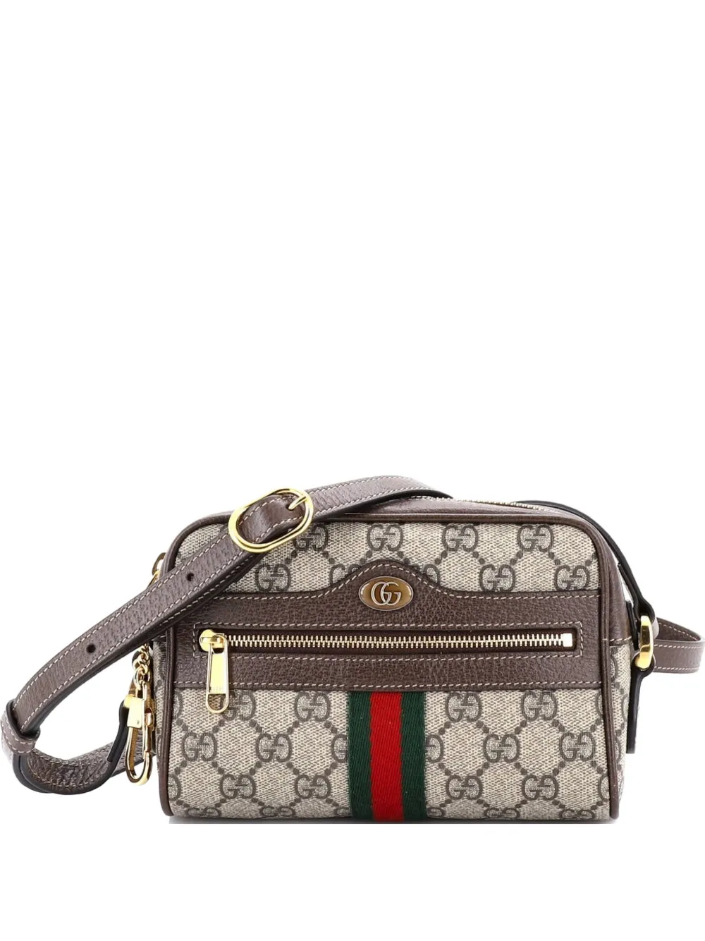 Gucci Pre-Owned Ophidia Shoulder Bag GG Coated Canvas Mini crossbody bag - Marrone