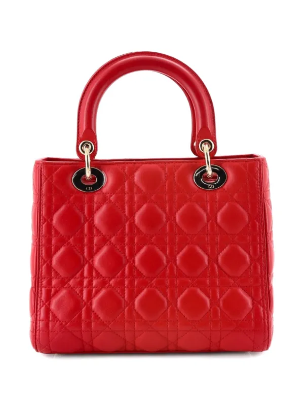 Christian Dior Pre-Owned レディ ディオール バッグ カナージュ 