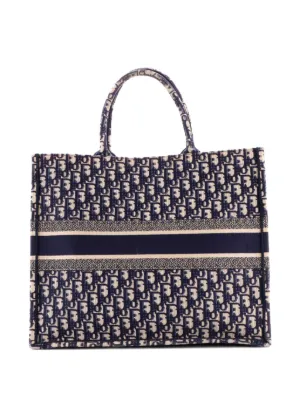 Christian Dior Pre-Owned 1999 Large Denim Cannage Acrylic Handles